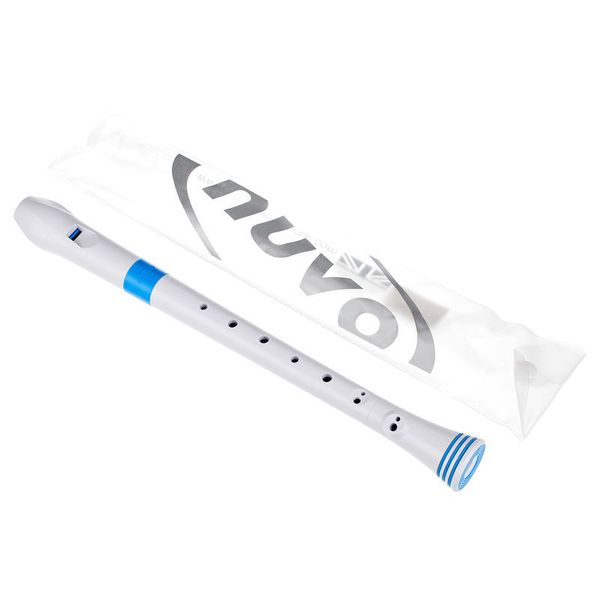 Nuvo Soprano Recorder white-blue