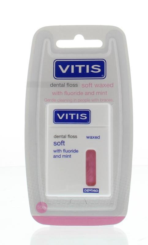Vitis Floss Soft Waxed Geel 50mtr