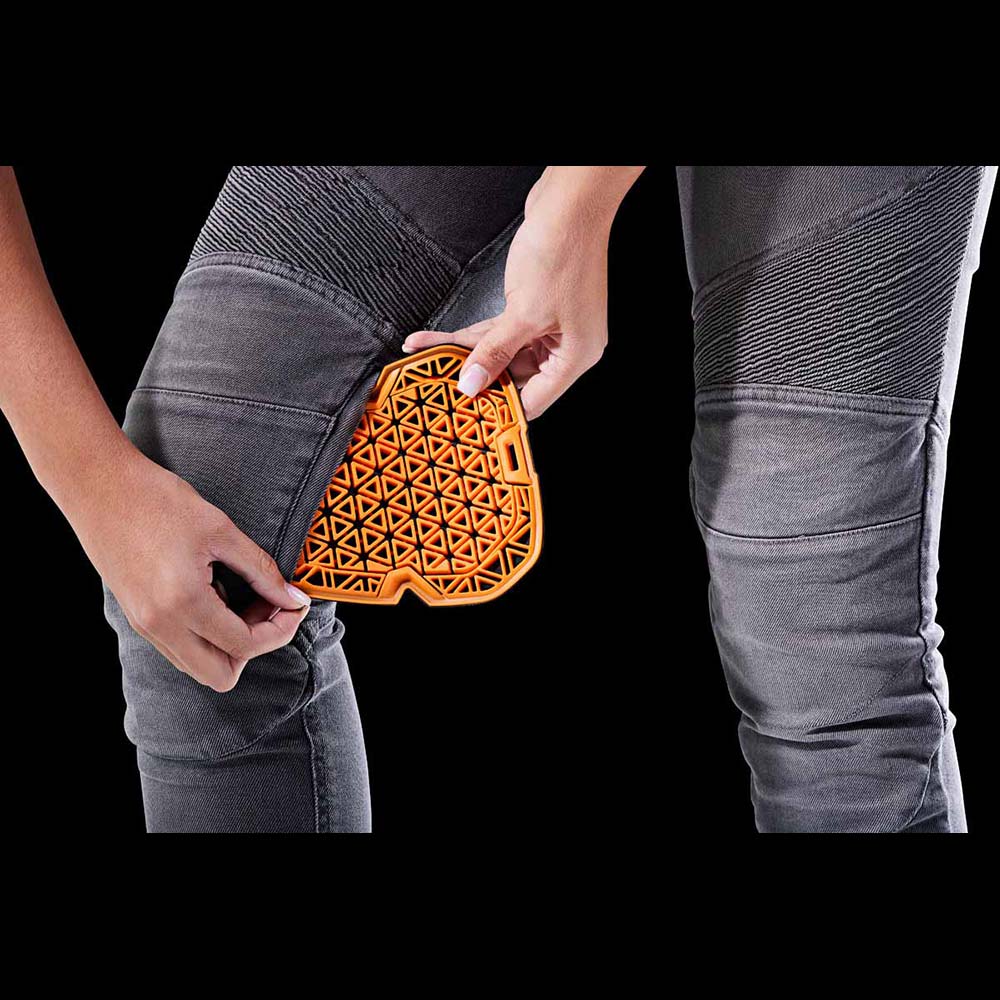 Furygan - Jean femme Purdey Evo Slim L32 Gris