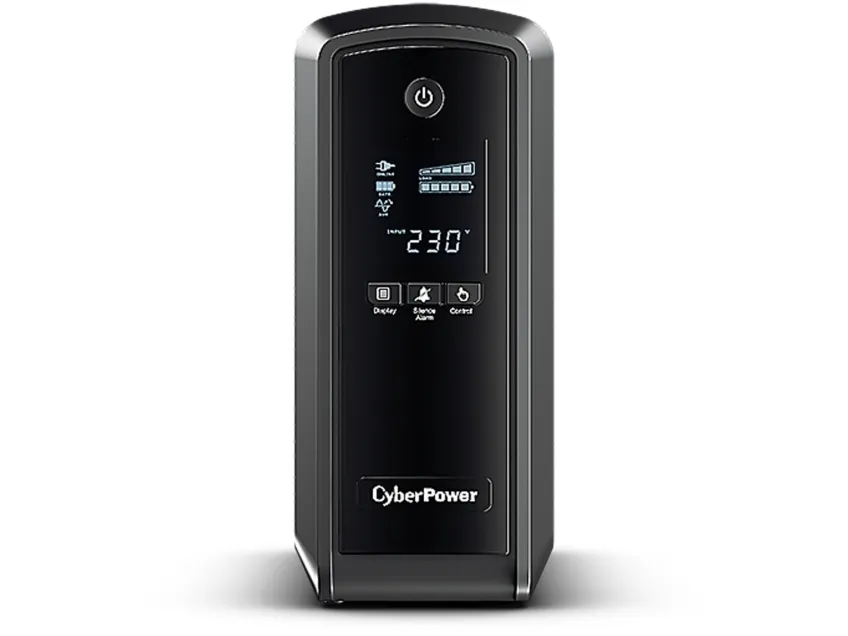 CyberPower PFC Sinewave Series CP550EPFCLCD - UPS - AC 230 V - 330 Watt - 550 VA - 7 At - USB - output-stikforbindelser: 6