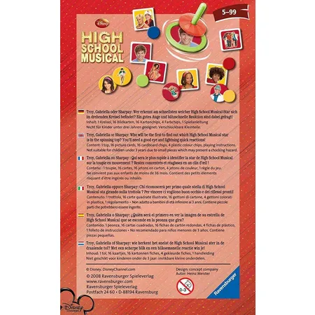 Ravensburger High School Musical: Spin & Win Mitbringspiel