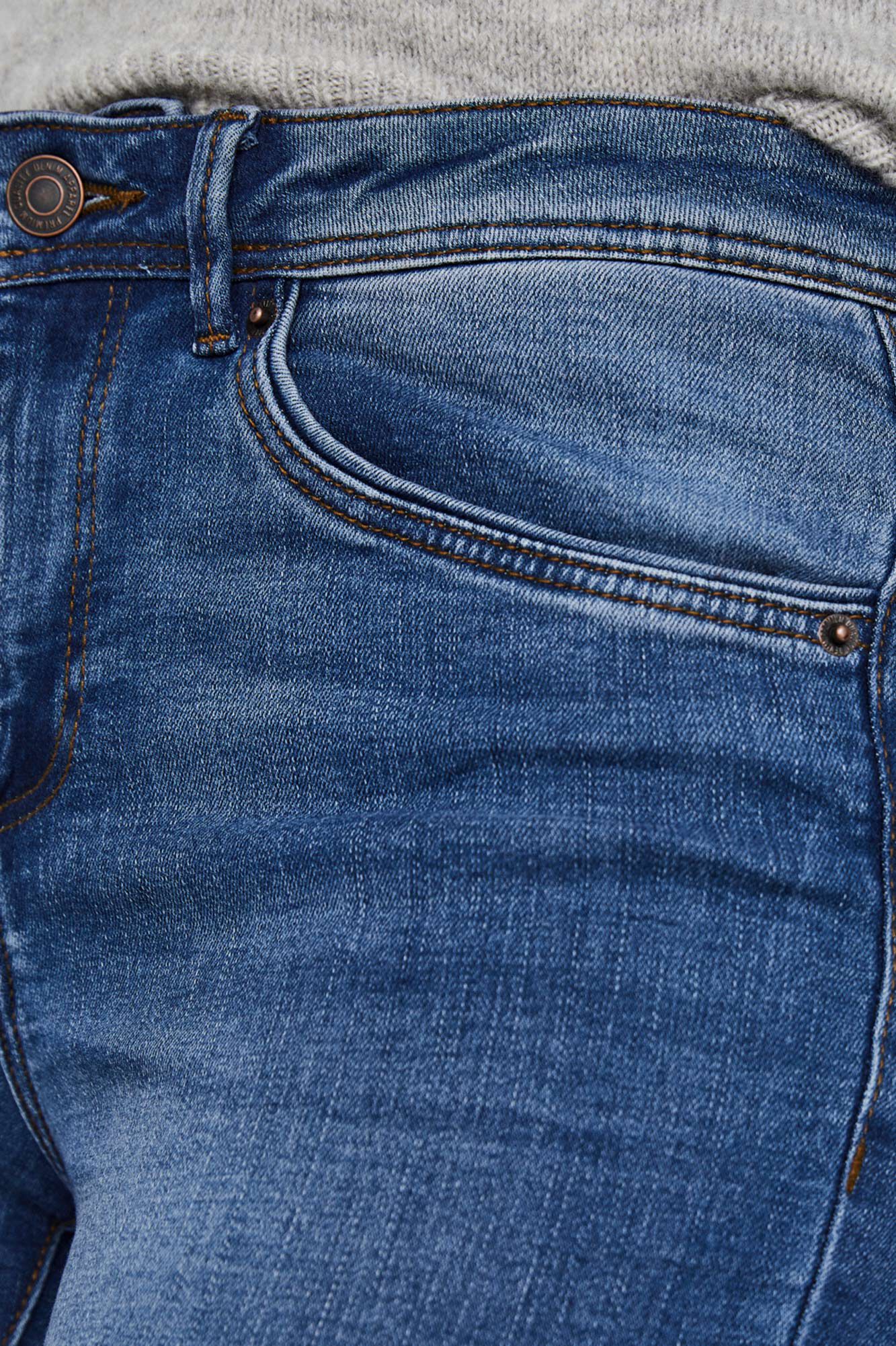 Calça jeans de algodão orgânico - Azul