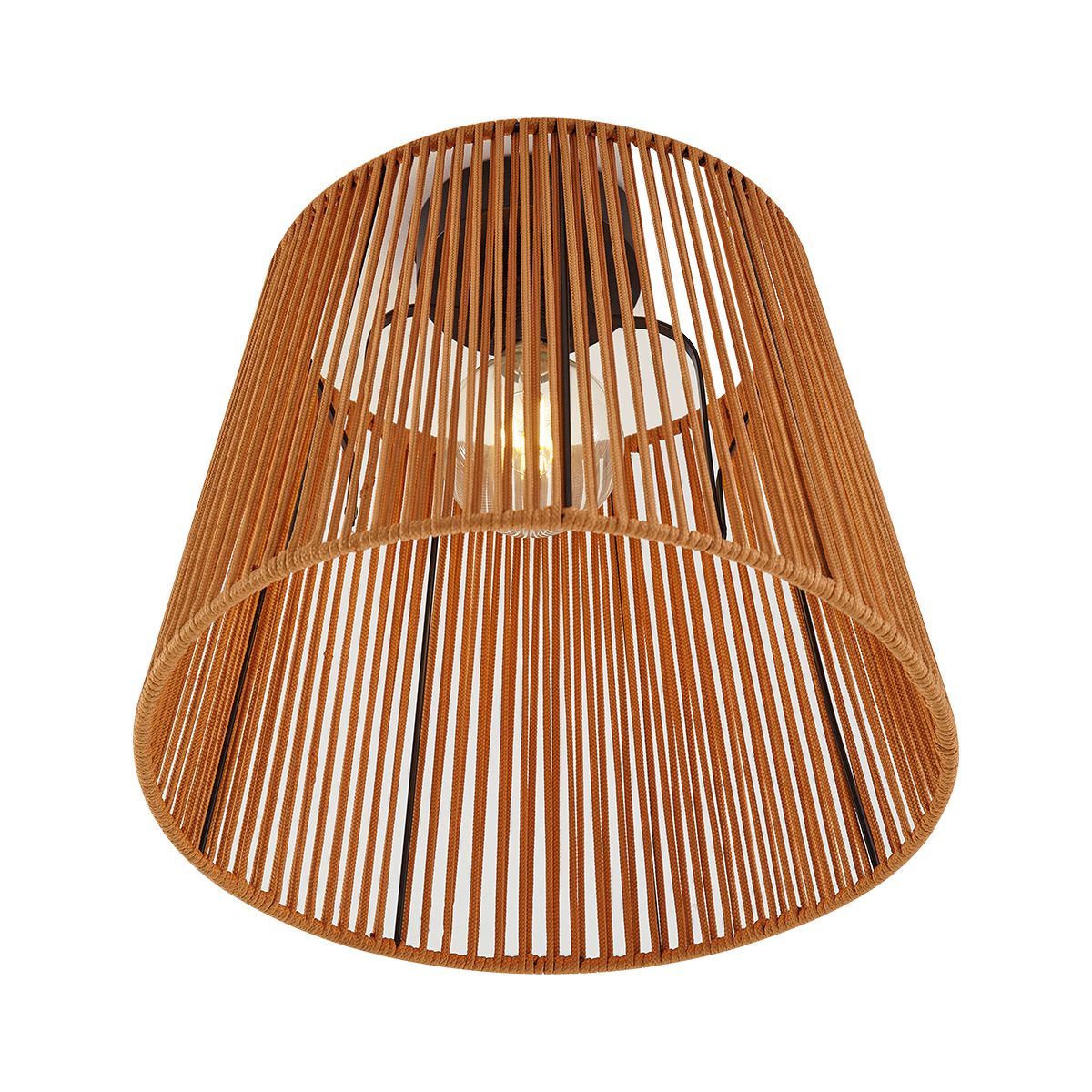 Japandi buiten plafondlamp met oranje touw IP54 - Jayla