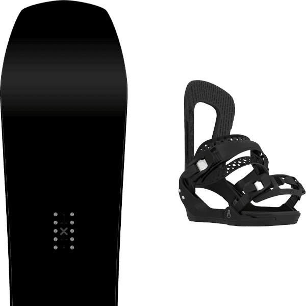 Pack snowboard AMPLID SOULMATE + Fix