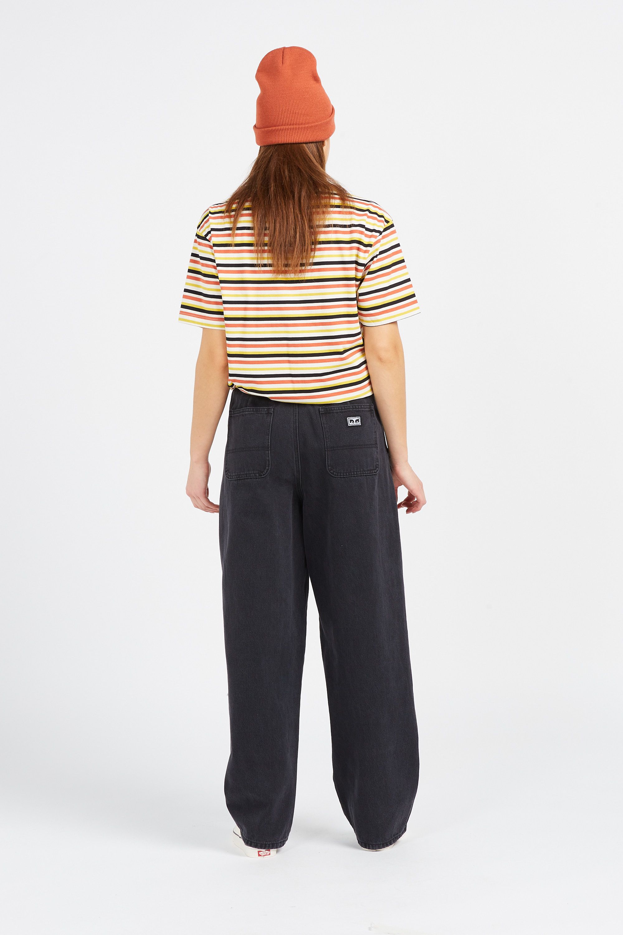 OBEY jean LEAH II BAGGY DENIM Noir