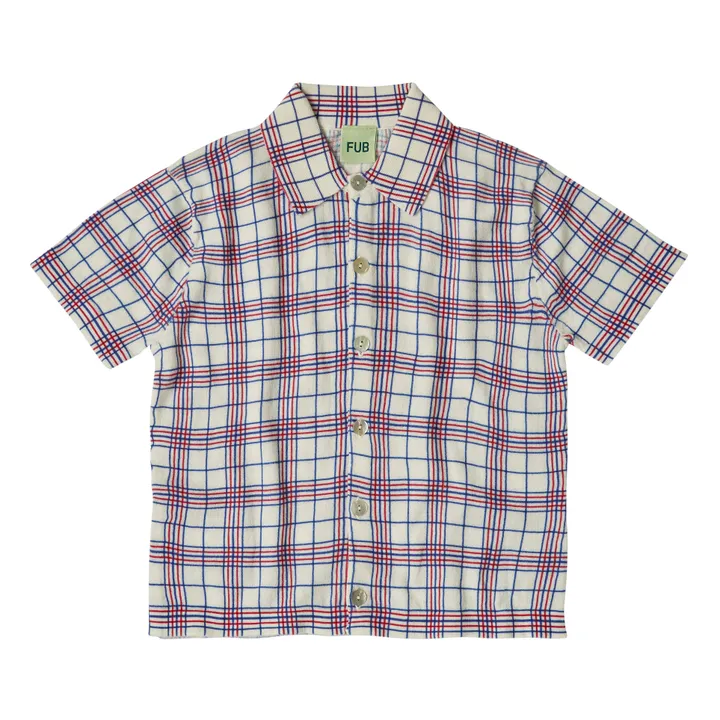 FUB Chemise Carreaux Coton Bio | Rose