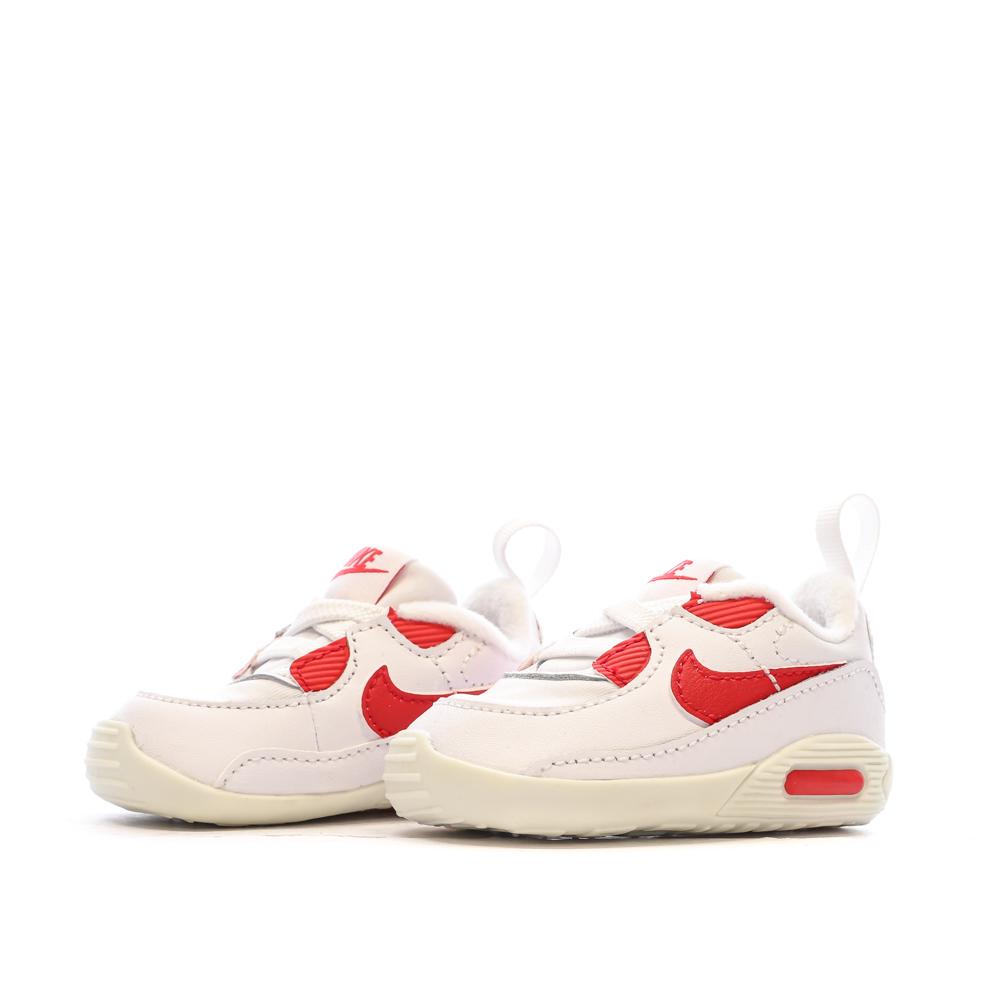 Nike Baskets Blanches/Rouges Garçon Nike Max 90