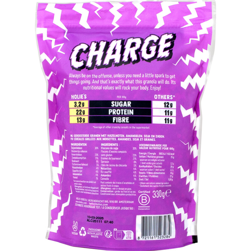 Holie's Glutenfree granola proteine nuts