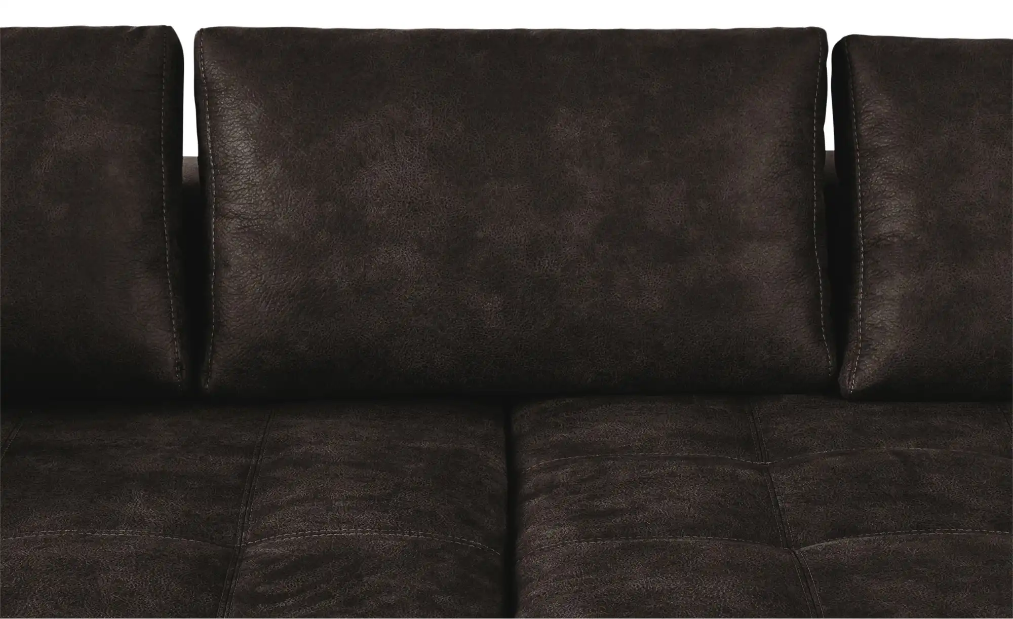 bobb Ecksofa dunkelbraun - Microfaser Caro