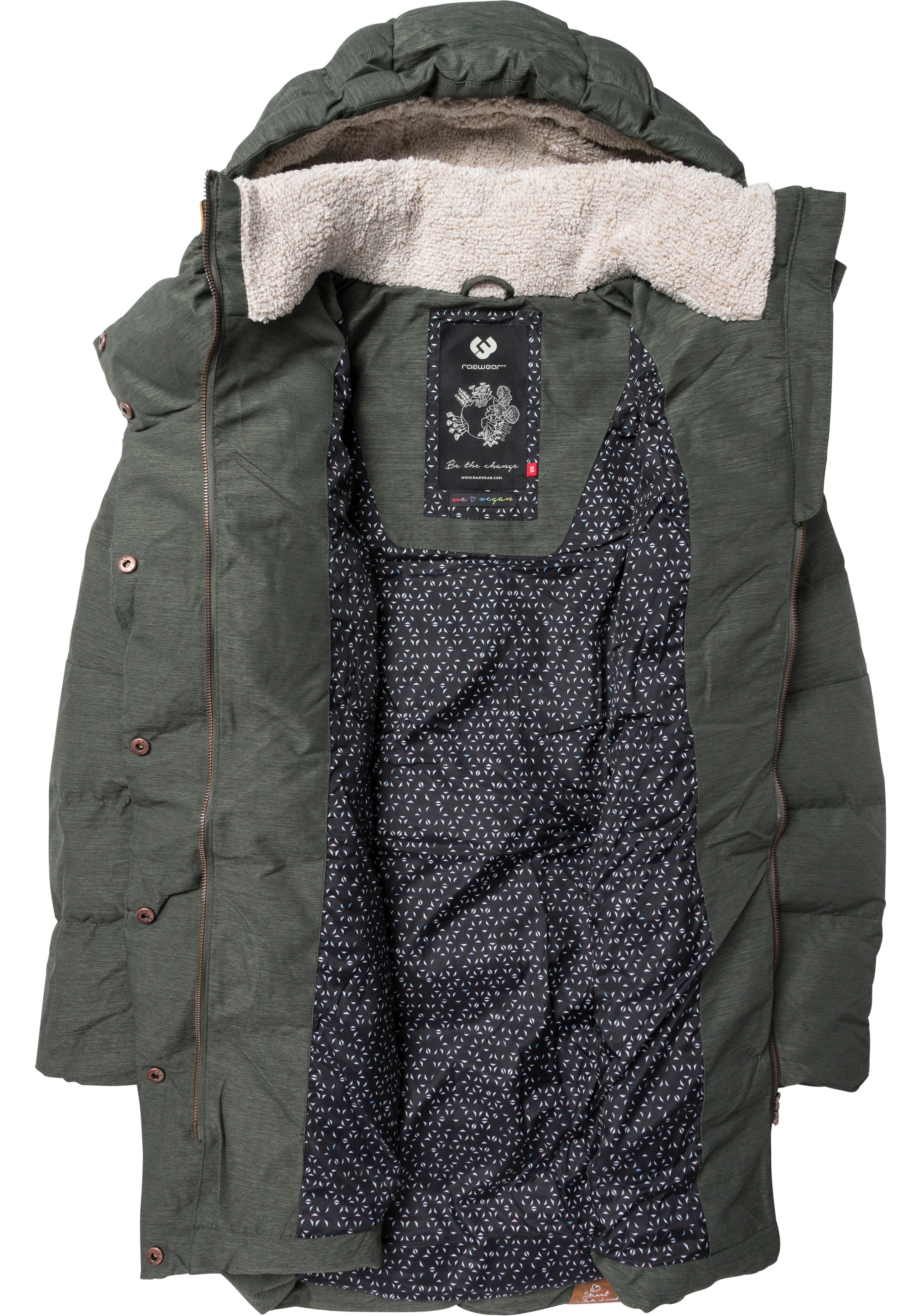 Ragwear Funktionsparka »PAVLA O« mit Kapuze Wind- und Atmungsaktive Kapuzenjacke