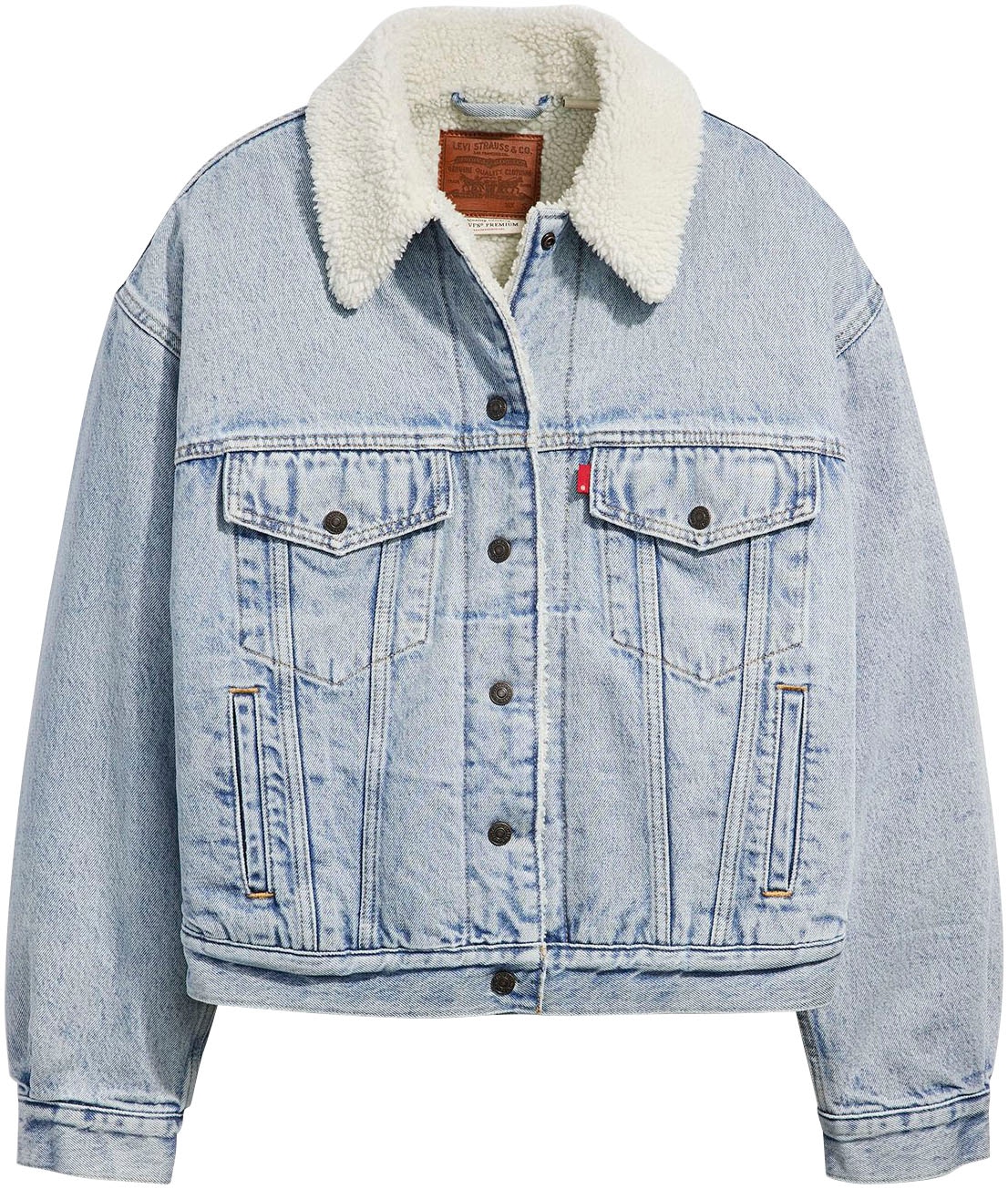 Levi's® Jeansjacke »SHERPA TRUCKER« mit Teddyplüsch