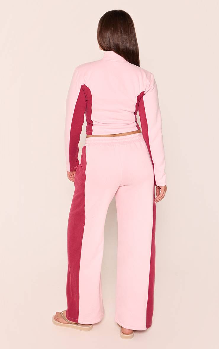 Rose Jogger Shape À Panneaux Latéraux Contrastants