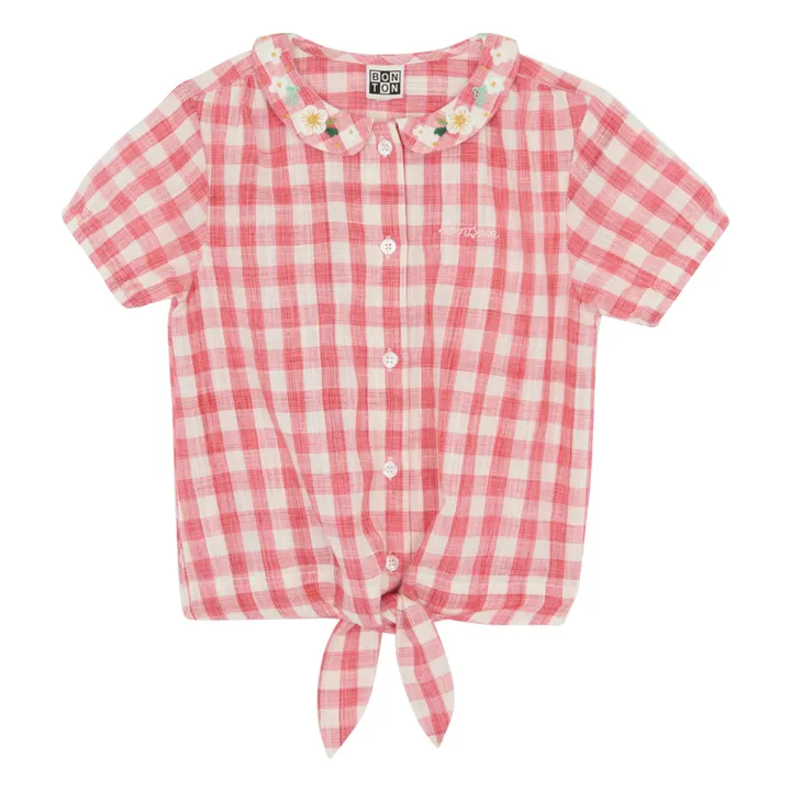 Bonton Chemise Airelle Vichy | Rouge