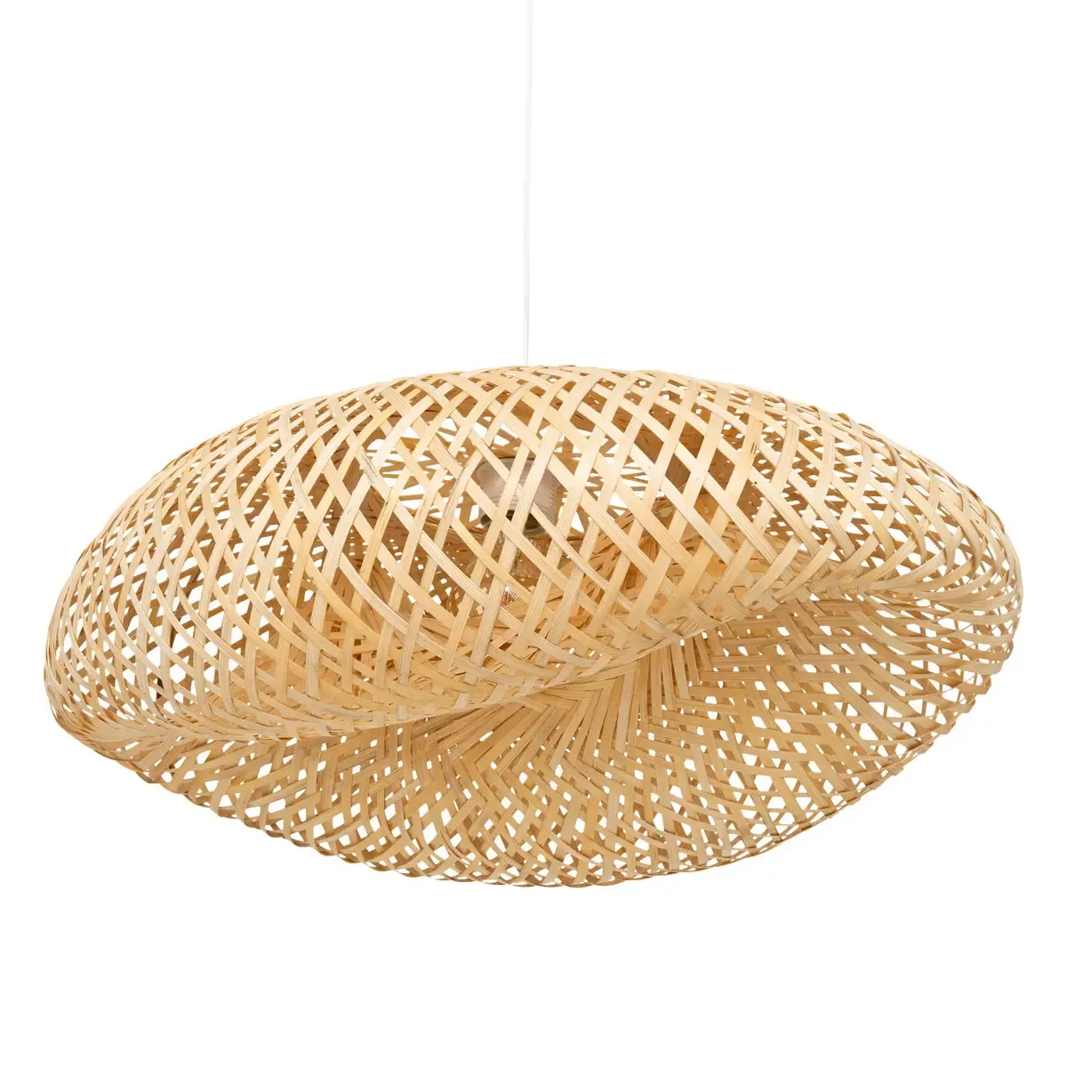 Pegane Lampe Bambou/Métal - Naturel