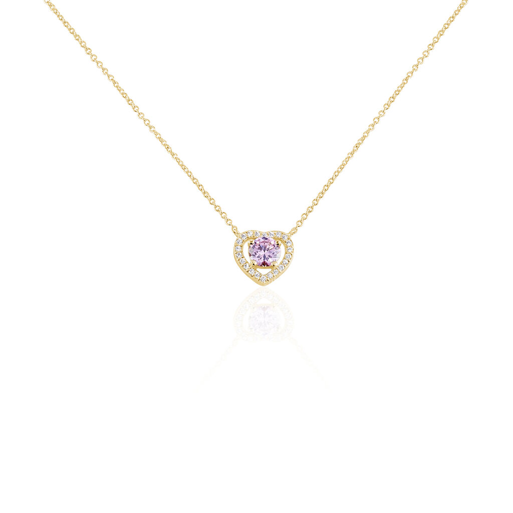 Collier Plaqué Or Jaune Alais Oxyde De Zirconium