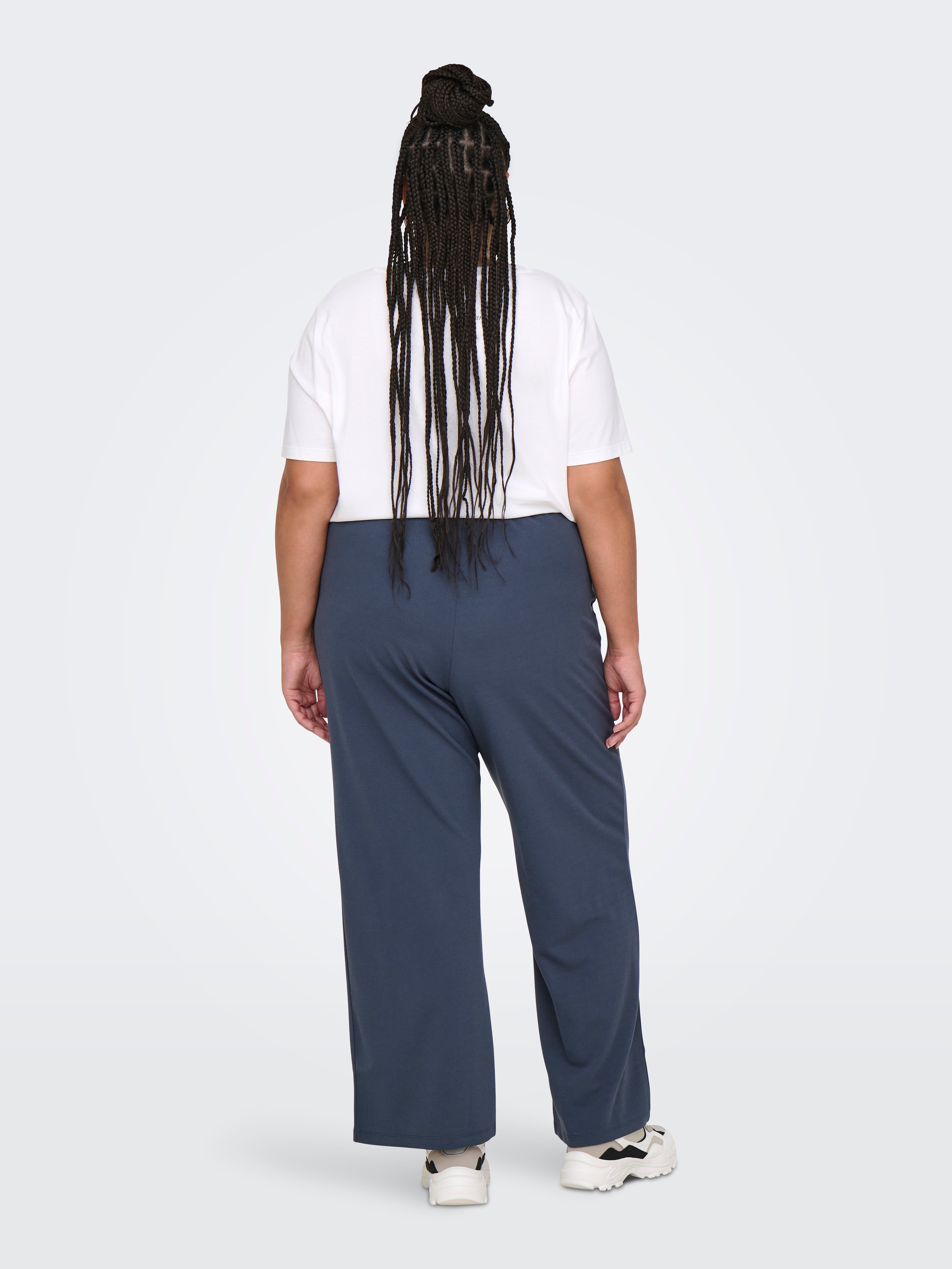 CARSANIA Normal geschnitten Hose mit weitem Beinschnitt Ombre Blue