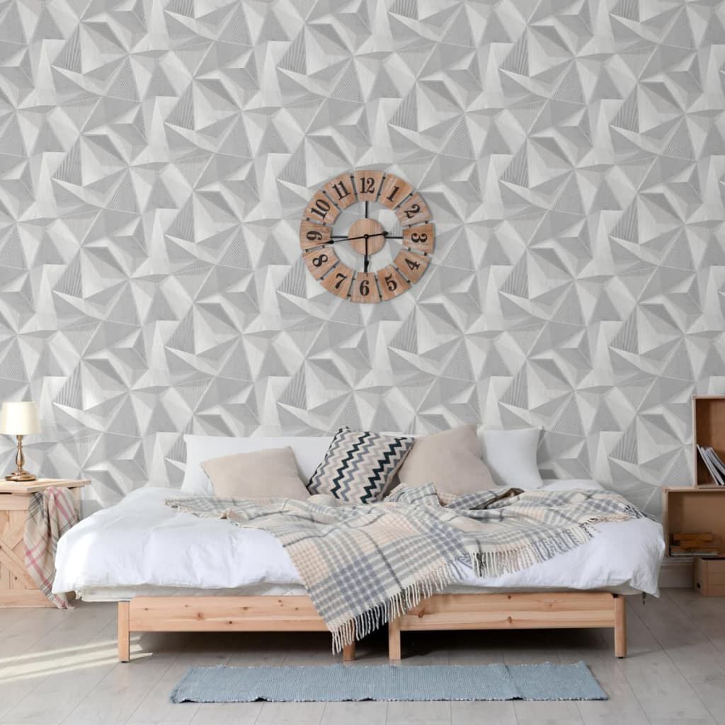 DUTCH WALLCOVERINGS Onyx behang, lichtgrijs