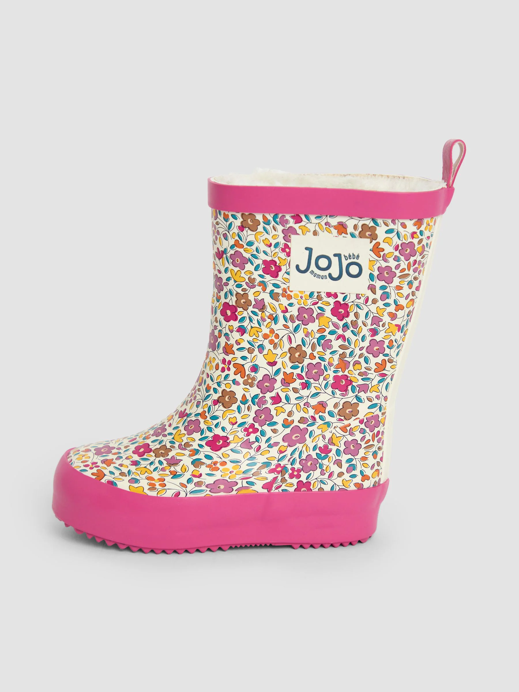 JoJo Maman Bébé Floral Cosy Lined Boots
