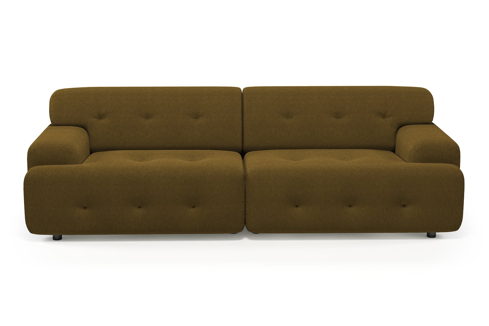Bob 3-seter Tekstil Mito 14 Khaki med sorte ben.