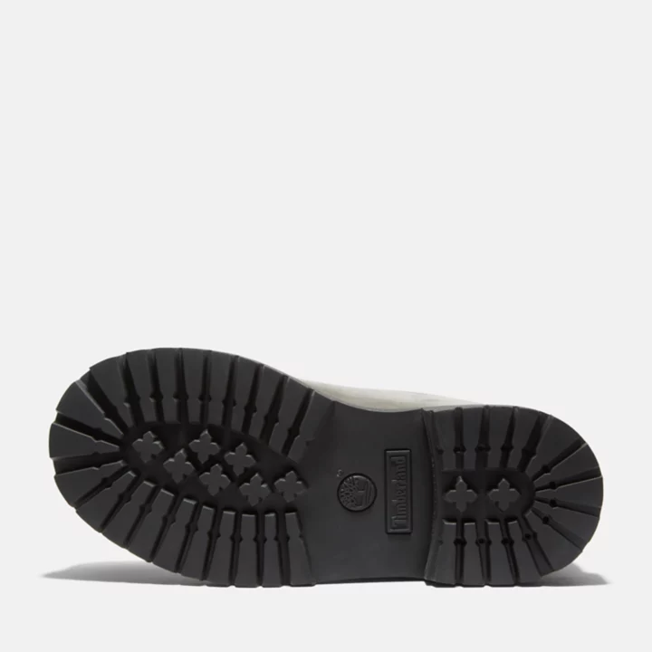 Bota infantil premium impermeável de 15 cm na cor cinza.