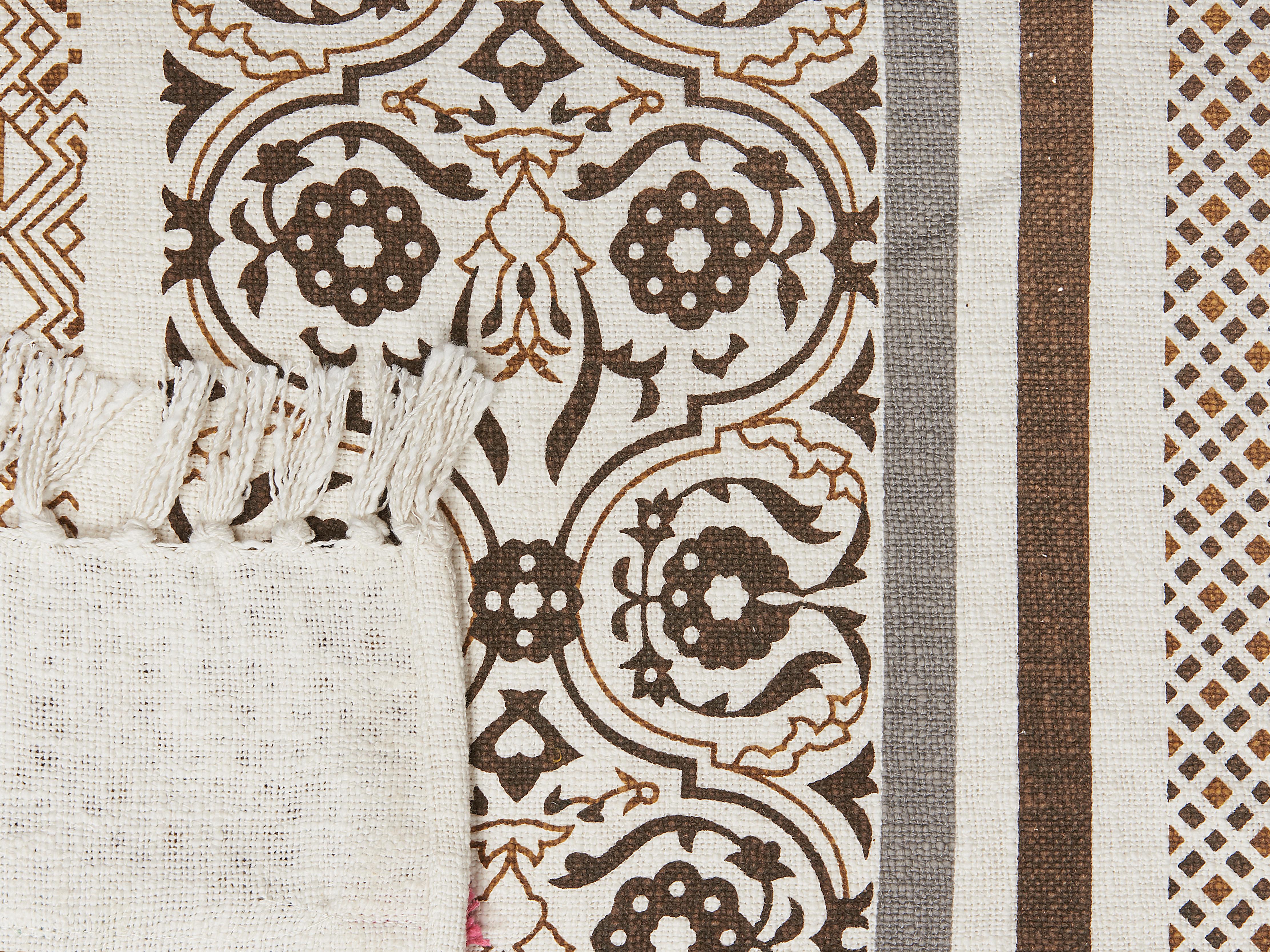 Plaid CHINSURAH Katoen 130 x 180 cm Bruin