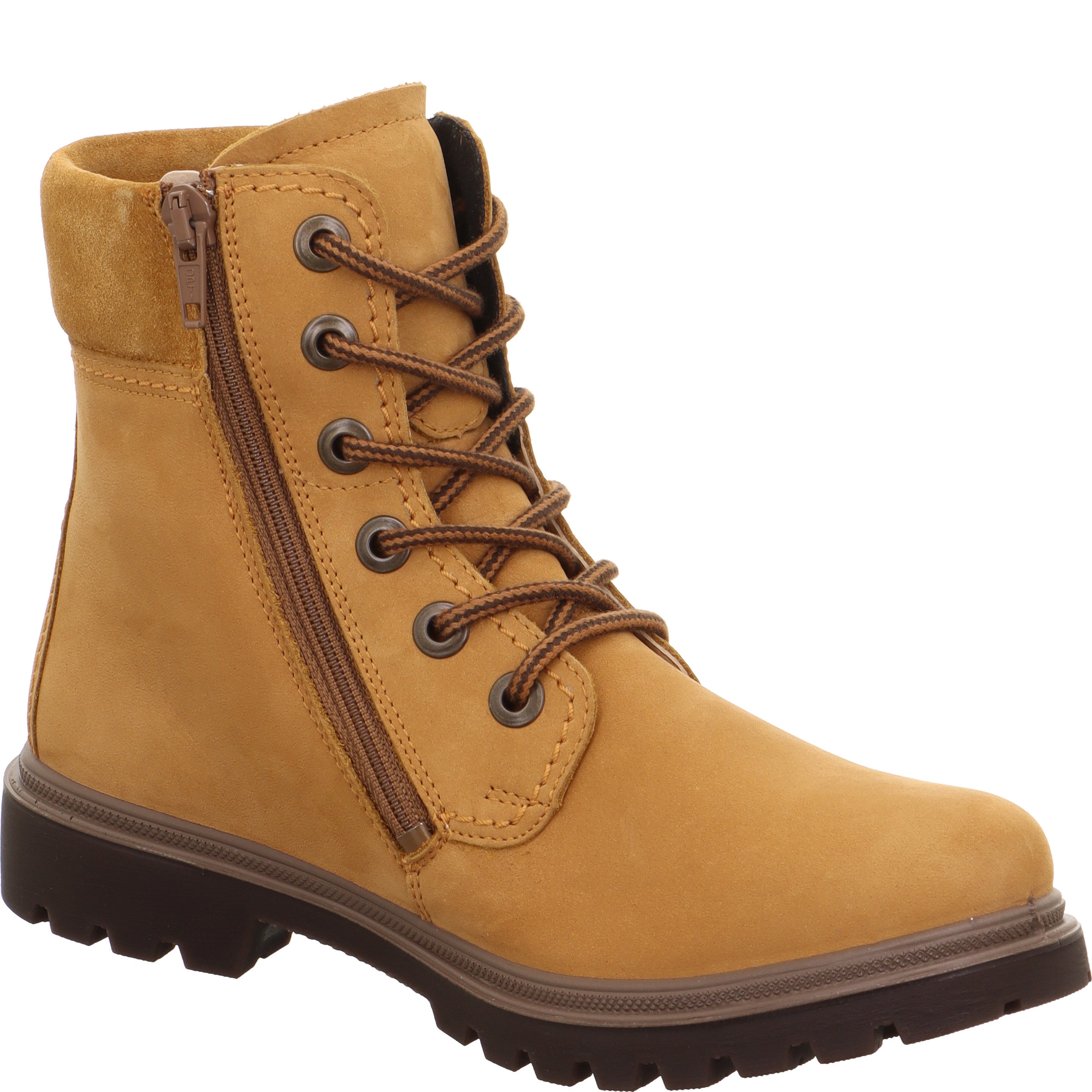 legero MONTA Damen  Schnürboots mit Reißverschluss - Farbe: Daino - Größe: 40
