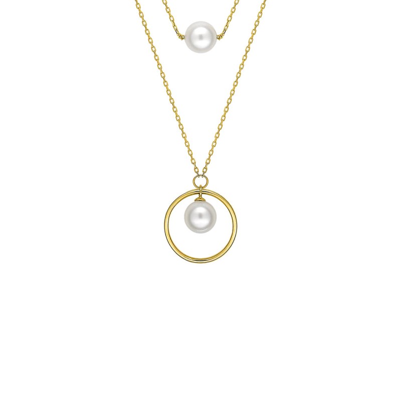 Collier Femme - perle - Or 18 Carats - Longueur : 42 cm