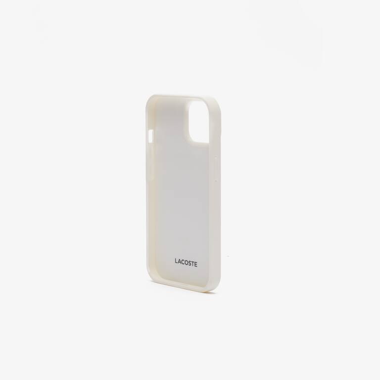 Coque iPhone 15 The Blend imprimé crocodile Coques iPhone - Blanc - Lacoste - Unisex
