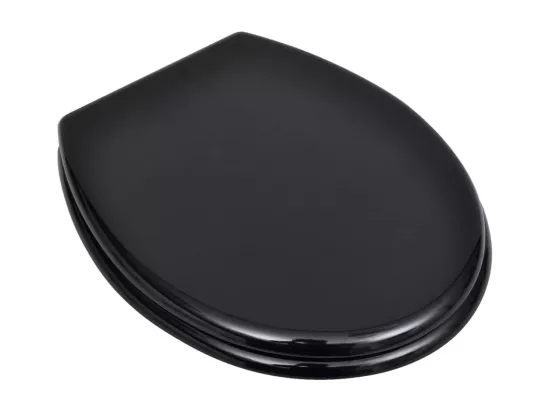 Siège de toilette abattant effet bois noire 45 x 36 x 5 cm 02_0002879