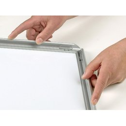 Cadre porte-affiches en aluminium mat