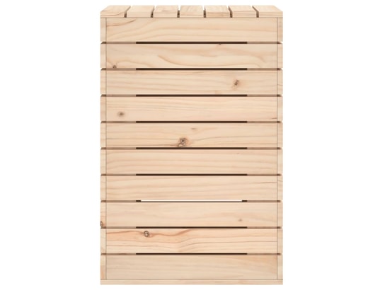 VIDAXL - Panier à linge 44x44x66 cm bois massif de pin