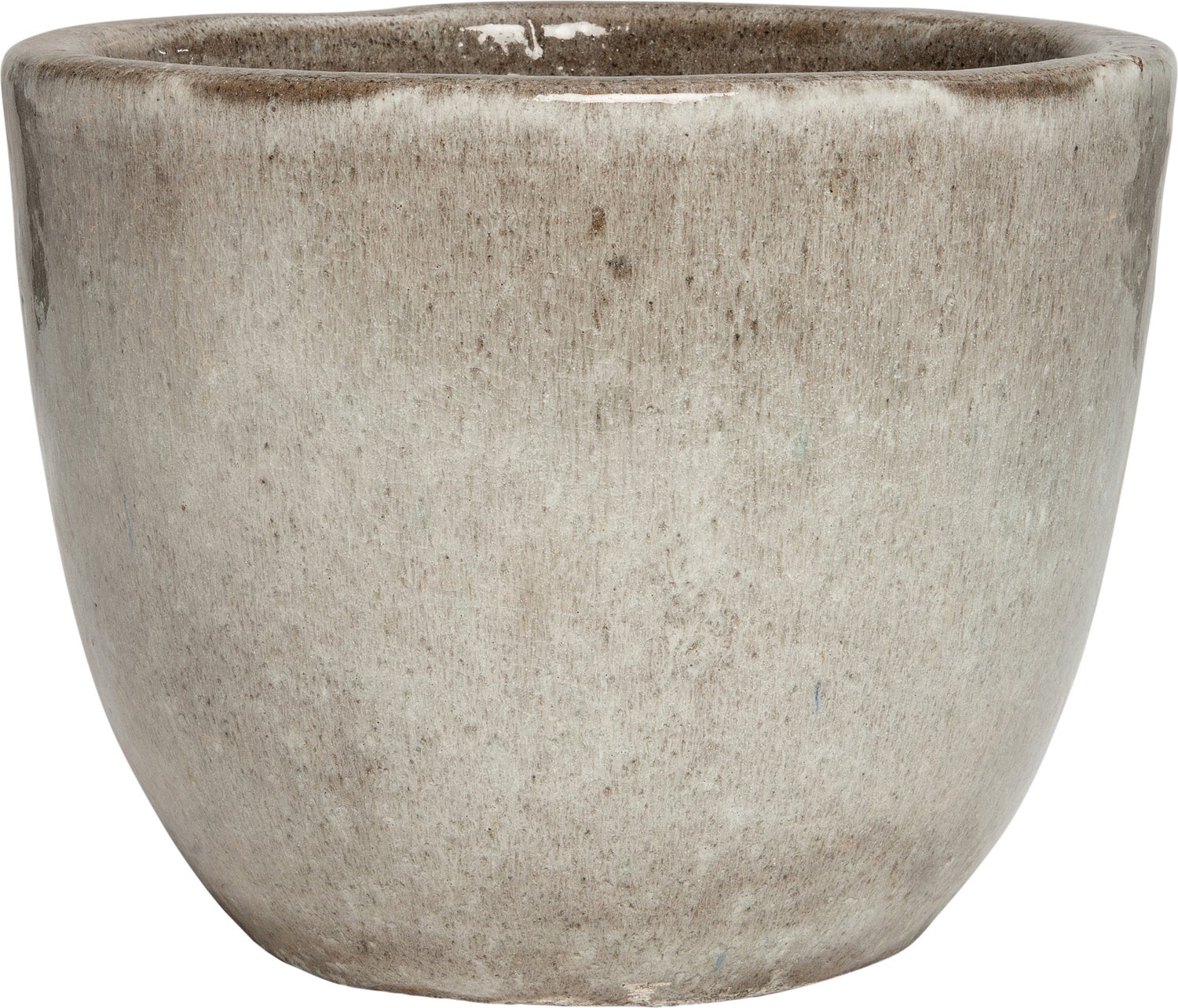 Intratuin bloempot eivorm grijs D 21,5 H 18,5 cm