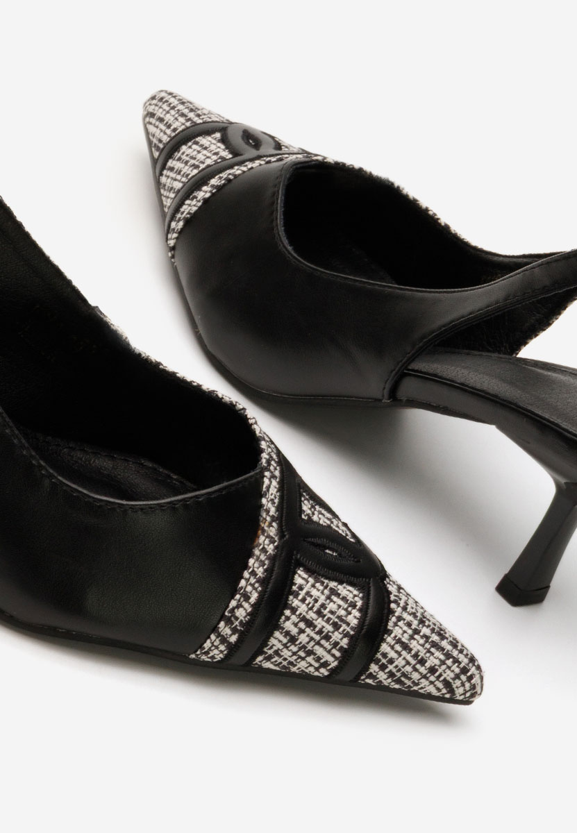 Chaussures slingback noirs Vivyana