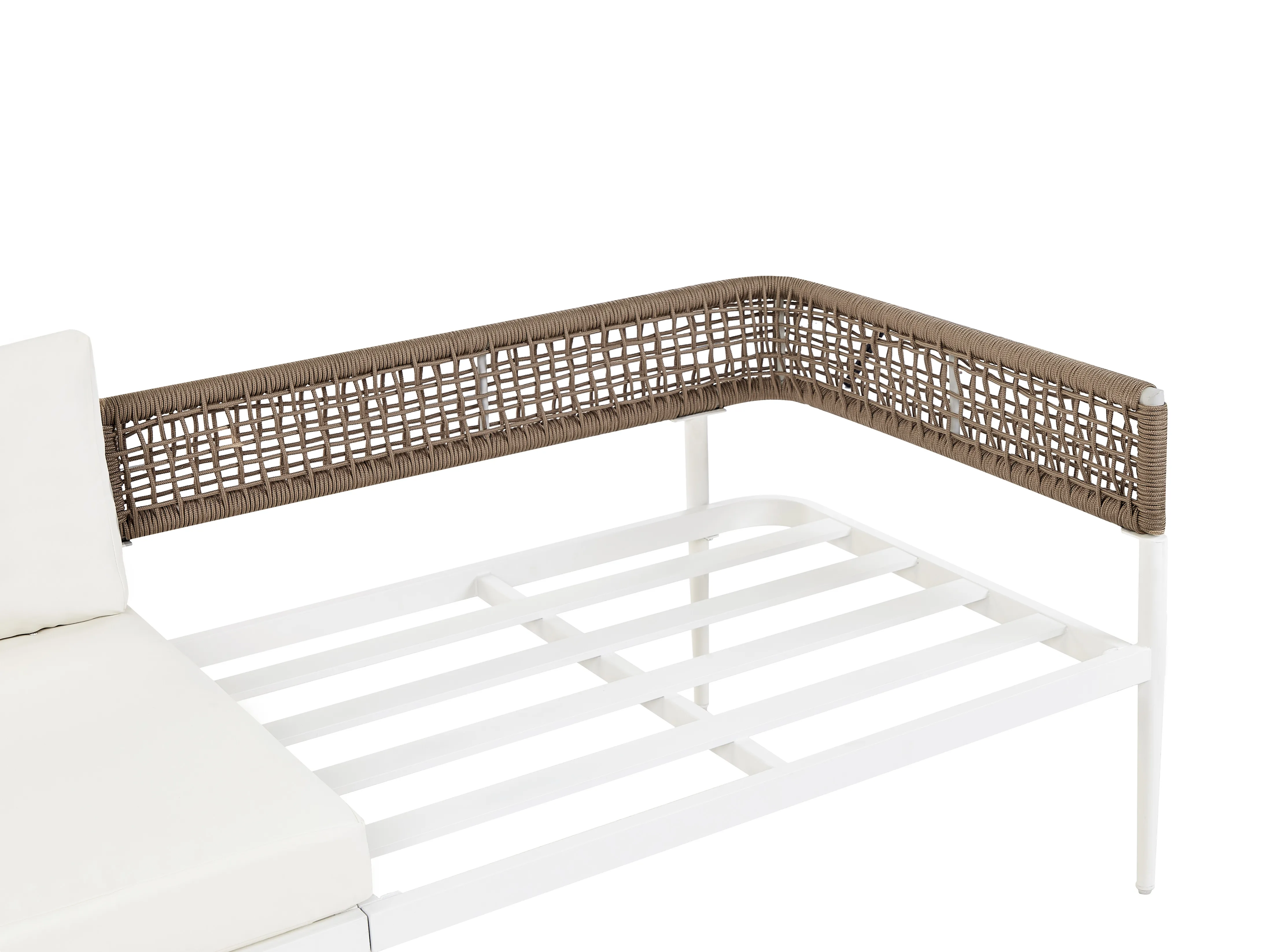 Loungeset met tafel 5-zits SERLA Metaal Wit