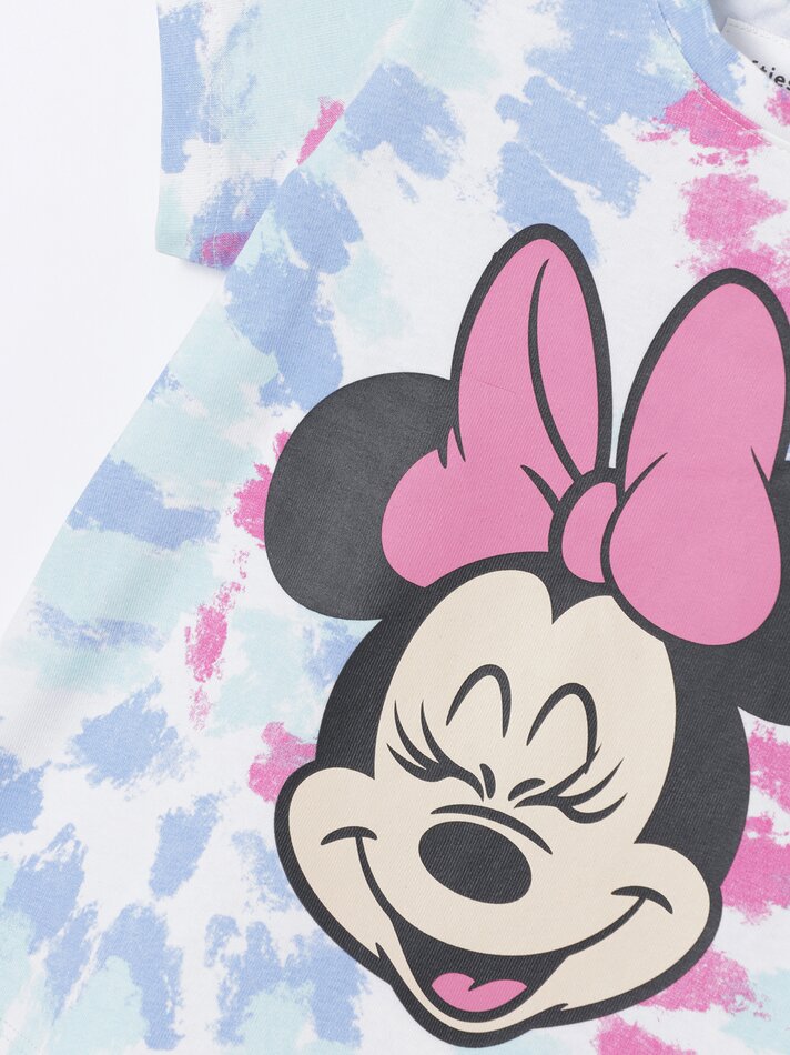 Conjunto de camiseta e shorts da Minnie Mouse ©DS - Turquesa