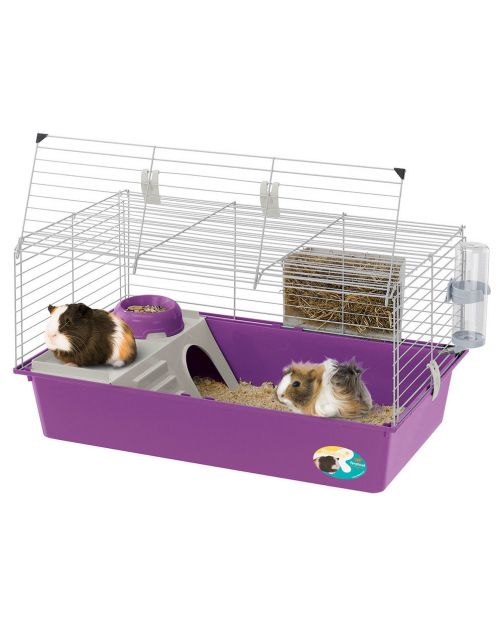 Ferplast Caviakooi Cavie 80 - Dierenverblijf - 79x49x38.5 cm Grijs