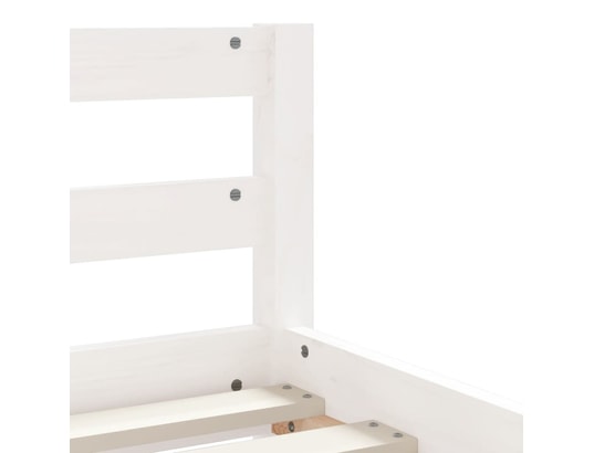 VIDAXL - Lit enfant Cadre de lit d'enfants tiroirs blanc 90x190 cm bois pin mass...