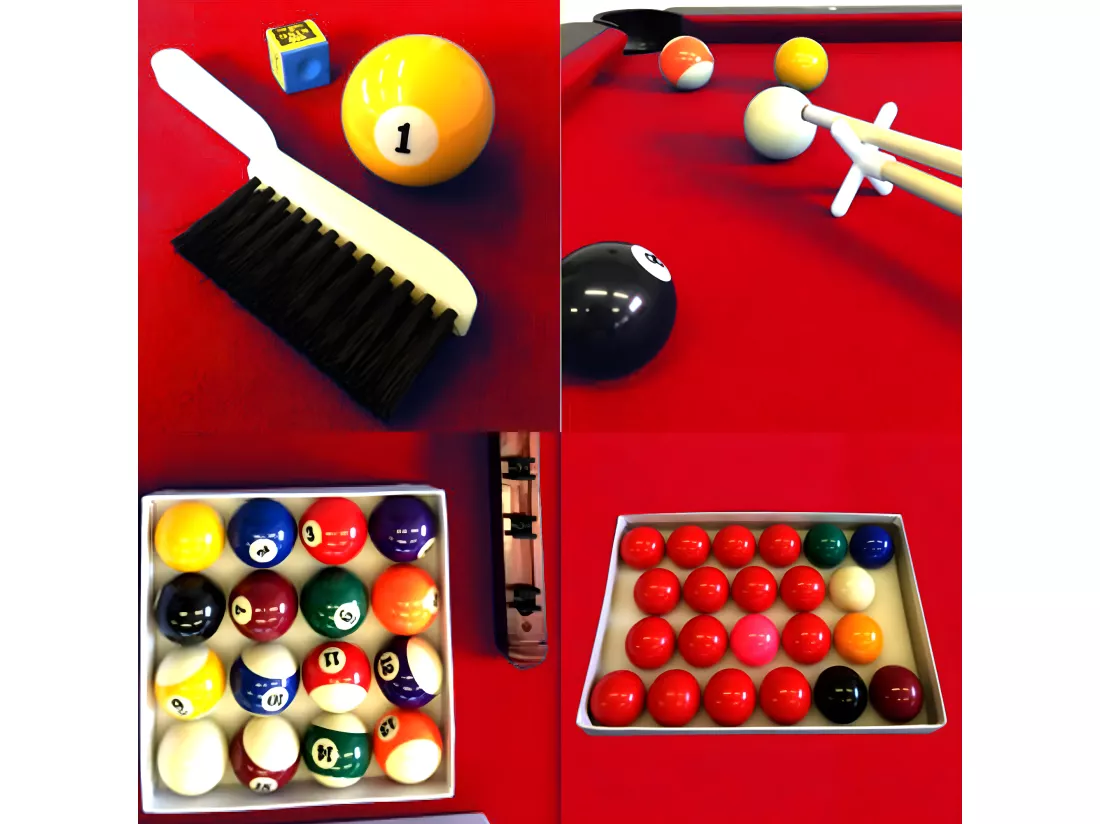Table de Billard 8 Pieds avec banquette conteneurs – Viper Red