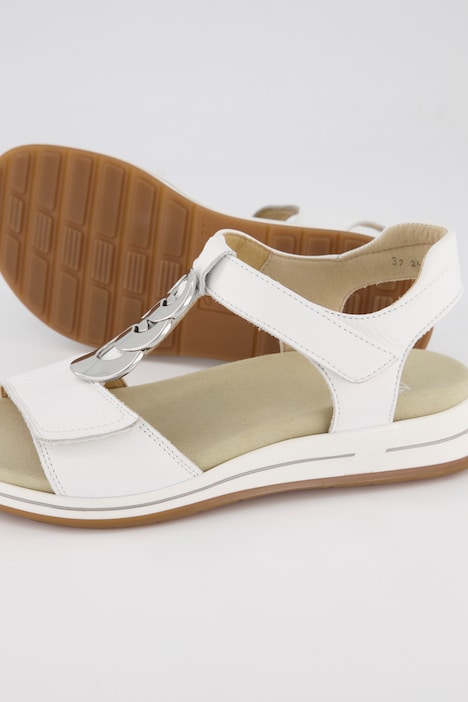 ara Leder-Sandalen, Klettverschluss, Komfortweite