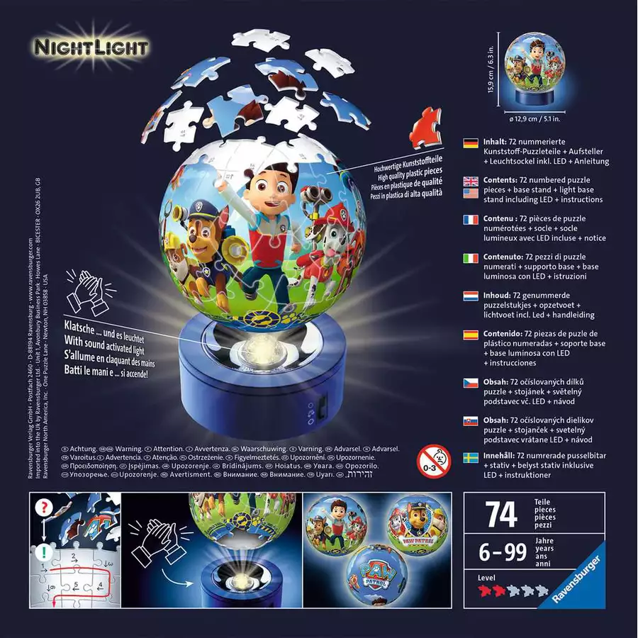 Ravensburger Nachtlicht Paw Patrol bunt