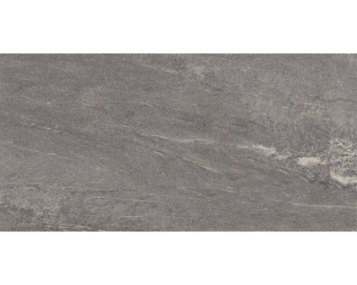 Porseleinen steengoed wand- en vloertegel Arrow antraciet 31 x 62 cm