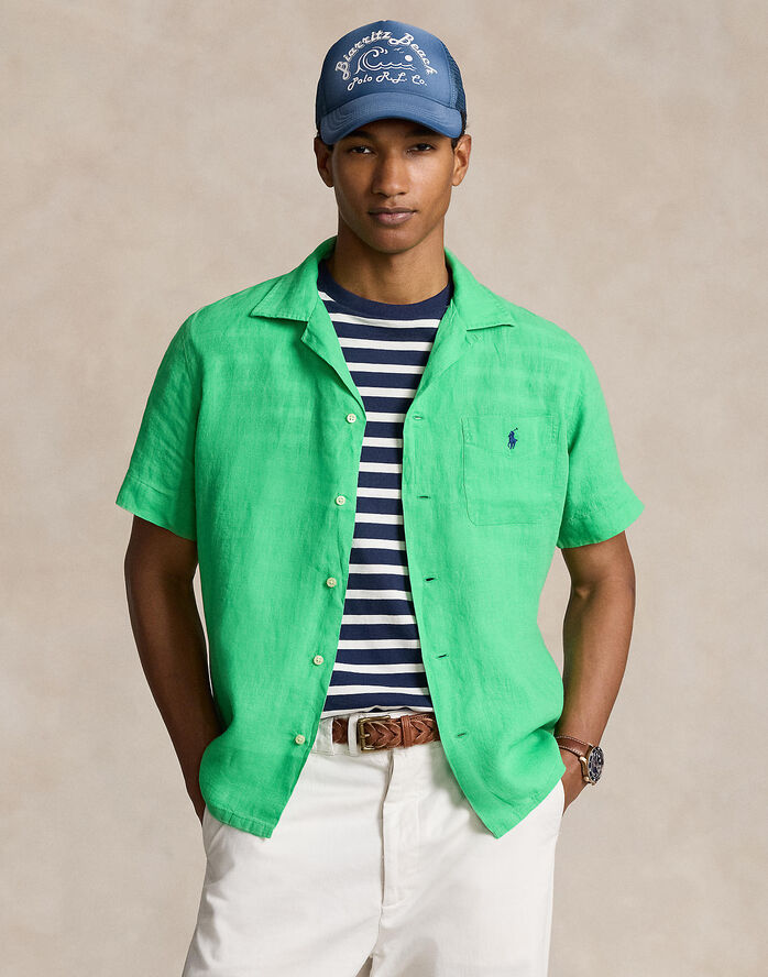 Polo Ralph Lauren 17/1 PD LINEN-CLADY1PKPPSS Classic kelly