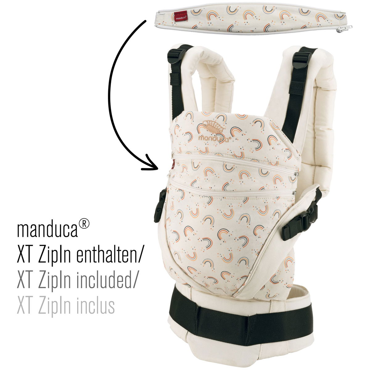 manducamanduca   XT Babytrage LimitedEdition rainbow day