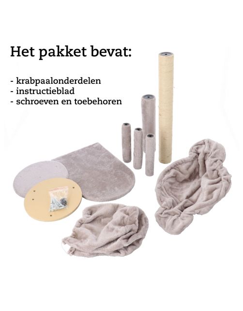 Adori Krabpaal Minous - Krabpalen - 40x30x60 cm Grijs
