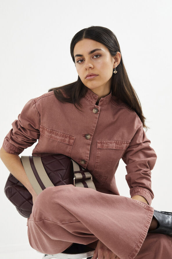 Rabens Saloner Canvas light shirt - Jozephine Dessert sand