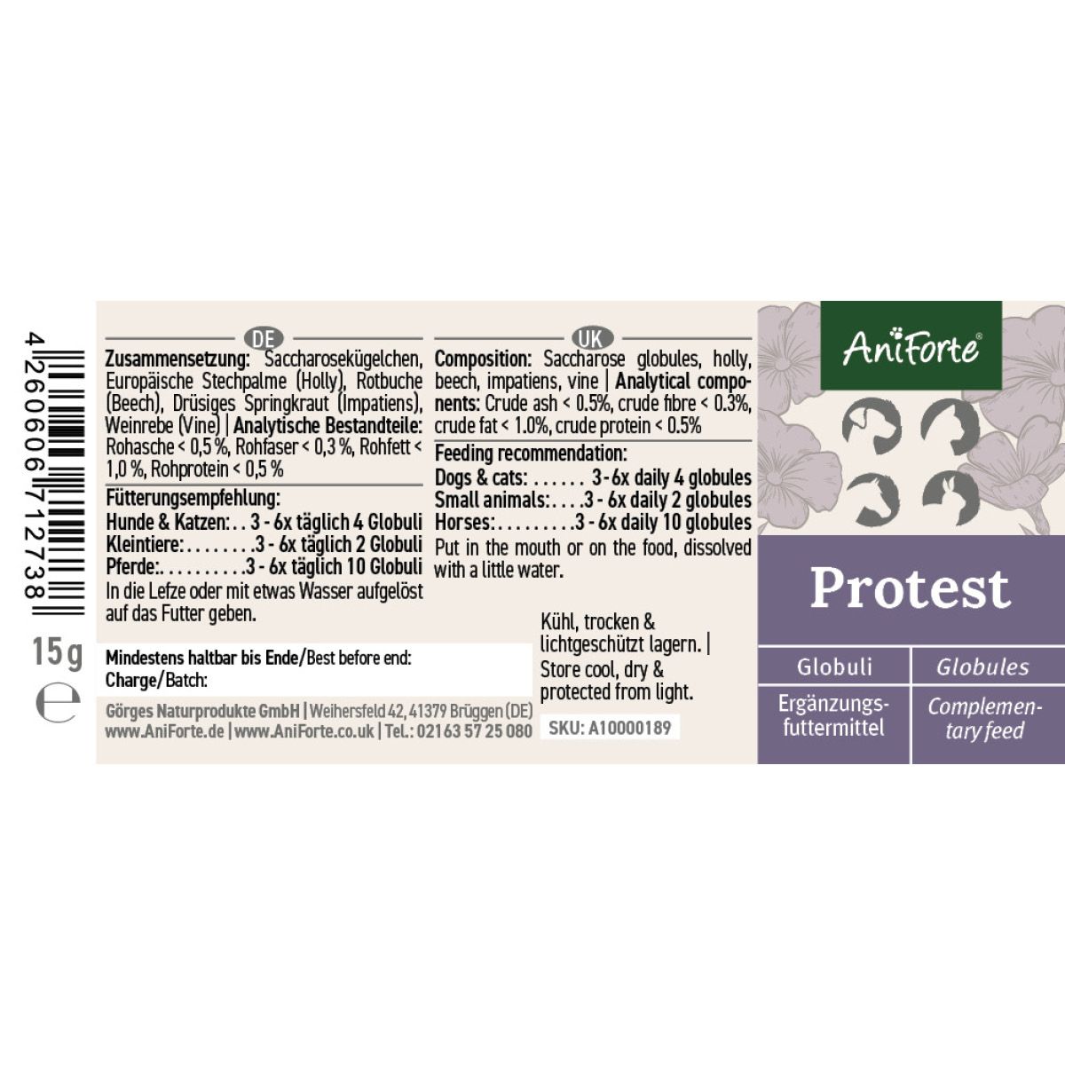 AniForte Bachblüten Protest