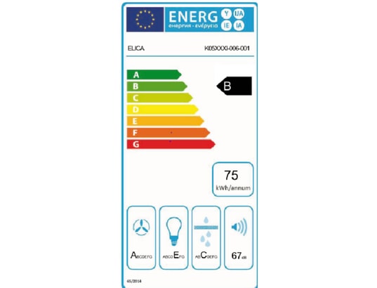 ELICA - Hotte decorative ilot JUNO WH/F/50 Hotte suspendue Blanche