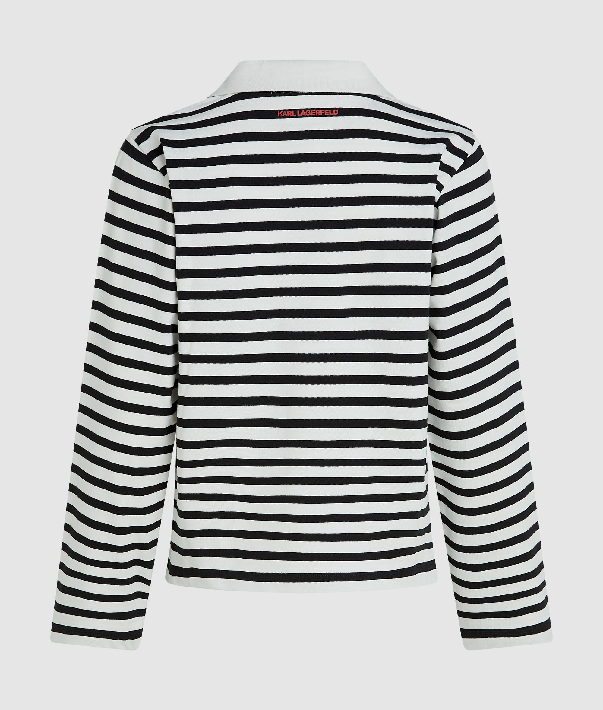Ikon poloshirt met lange mouwen en strepen