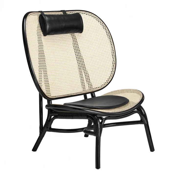 Norr11 - Nomad Lounge Sessel, Natur / cognac
