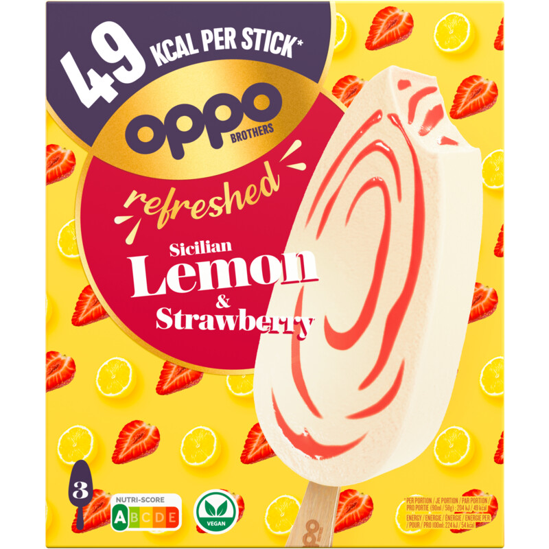 Oppo Brothers Refreshed sicilian lemon & strawberry